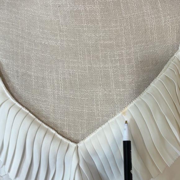 Loft Dress / White & Silver/ Adjustable straps/ Size 10 - Picture 6 of 10